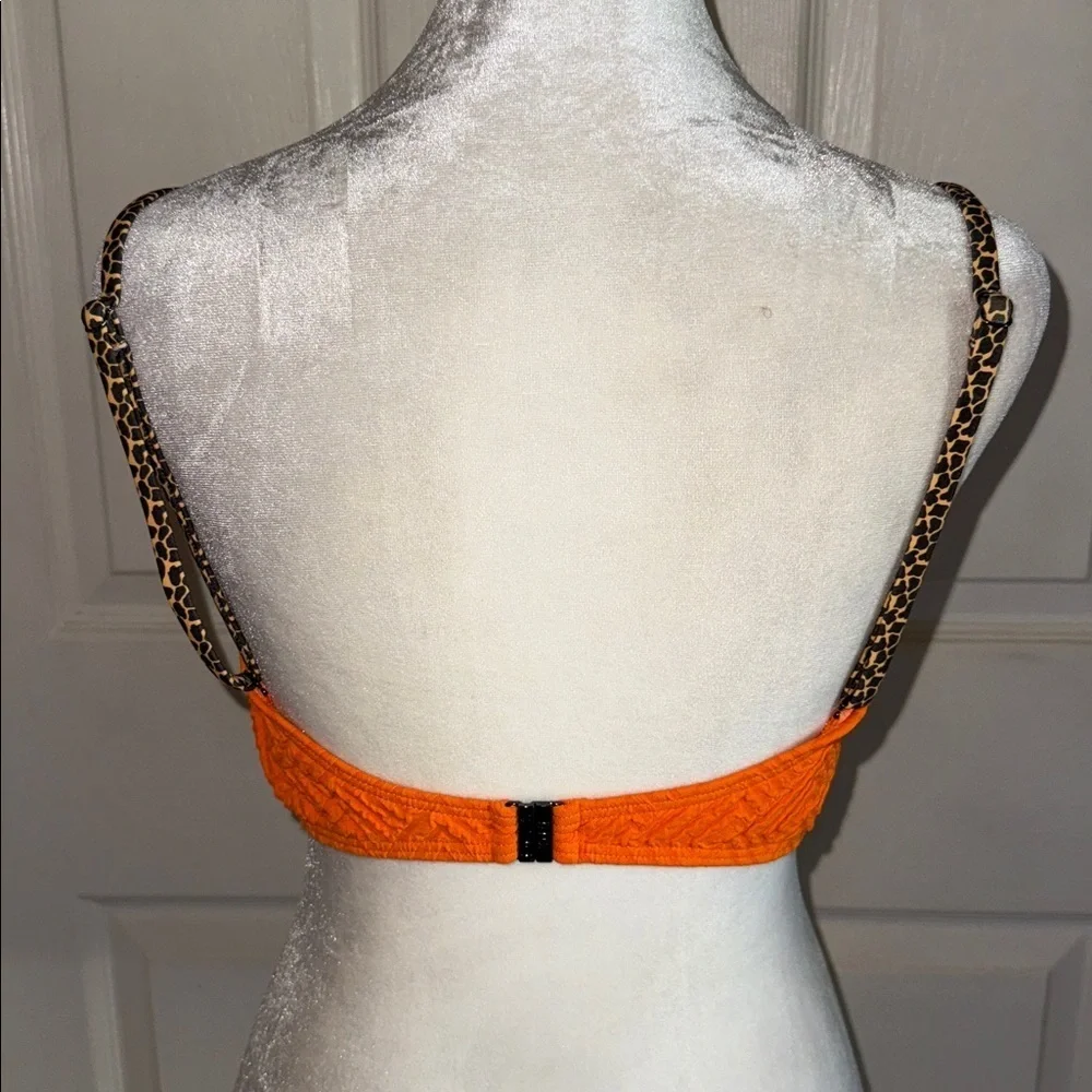 It’s Now Cool Tiki-The Ring Bandeau Textured Bikini Top